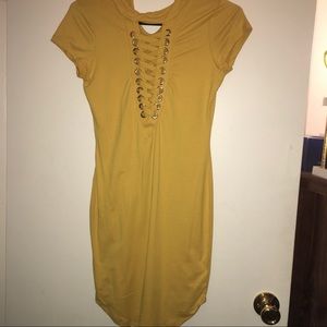 Mustard dress